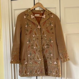 Coldwater Creek Embroidered Jacket